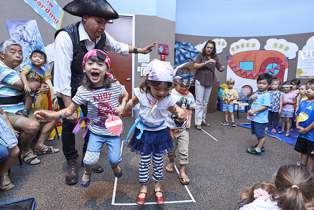 Children participating in a program